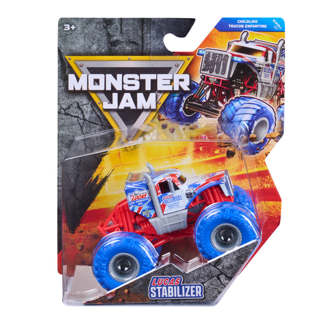 Monster Jam Lucas Stabilizer Monster Truck Die-Cast Vehicle, 1:64 Scale