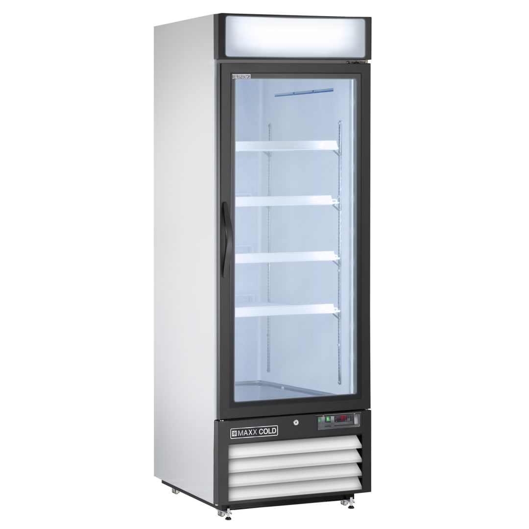 MXM1-23RHC - 27" Glass Door Merchandiser Refrigerator, Free Standing, 23 Cu. Ft.