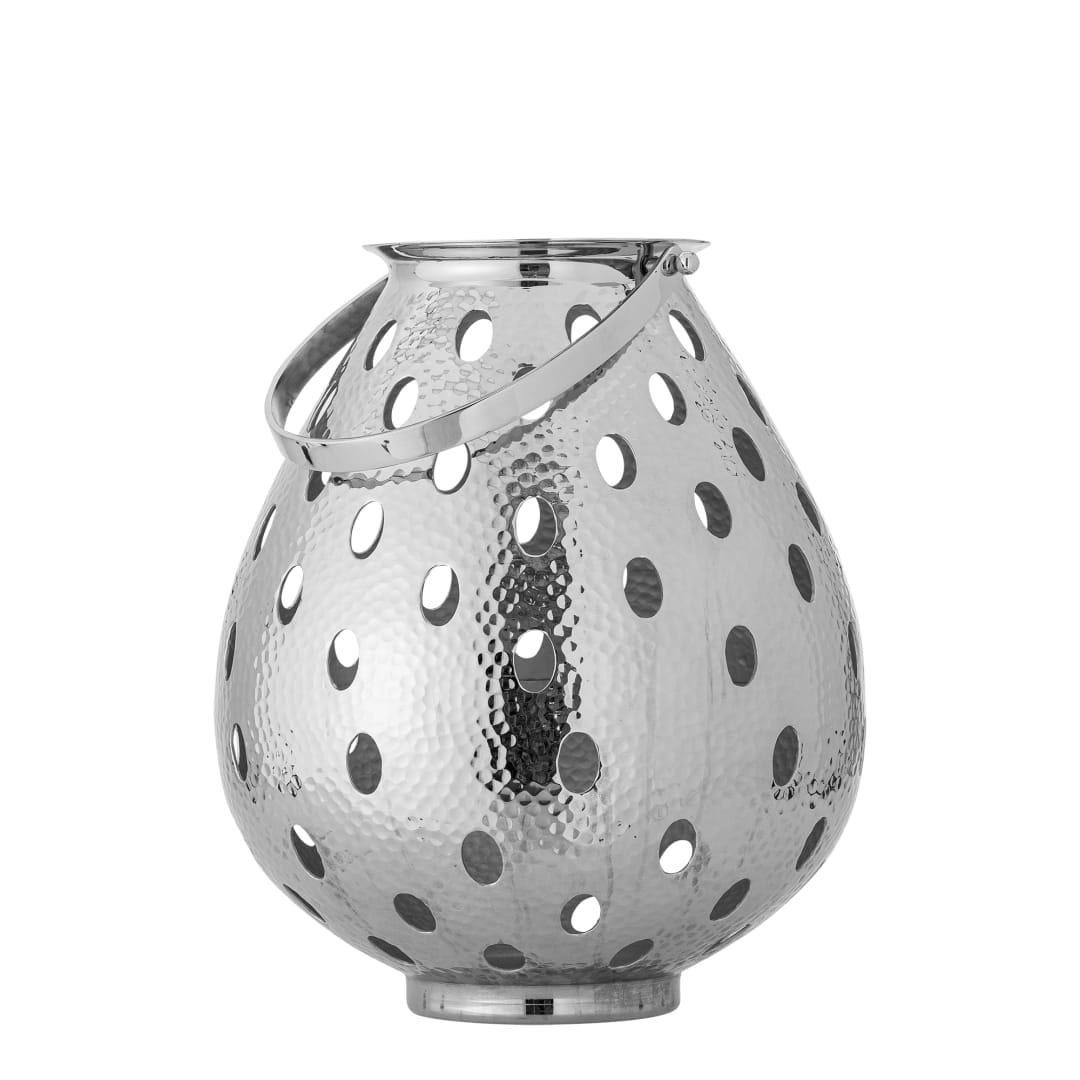 82068455 - Maika Lantern, Silver, Aluminum STOCK: 15