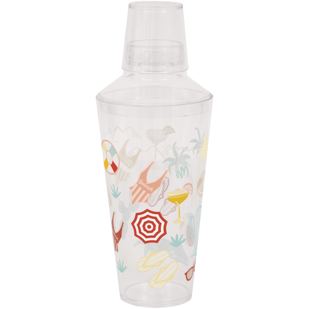 Poolside Summer Plastic Cocktail Shaker