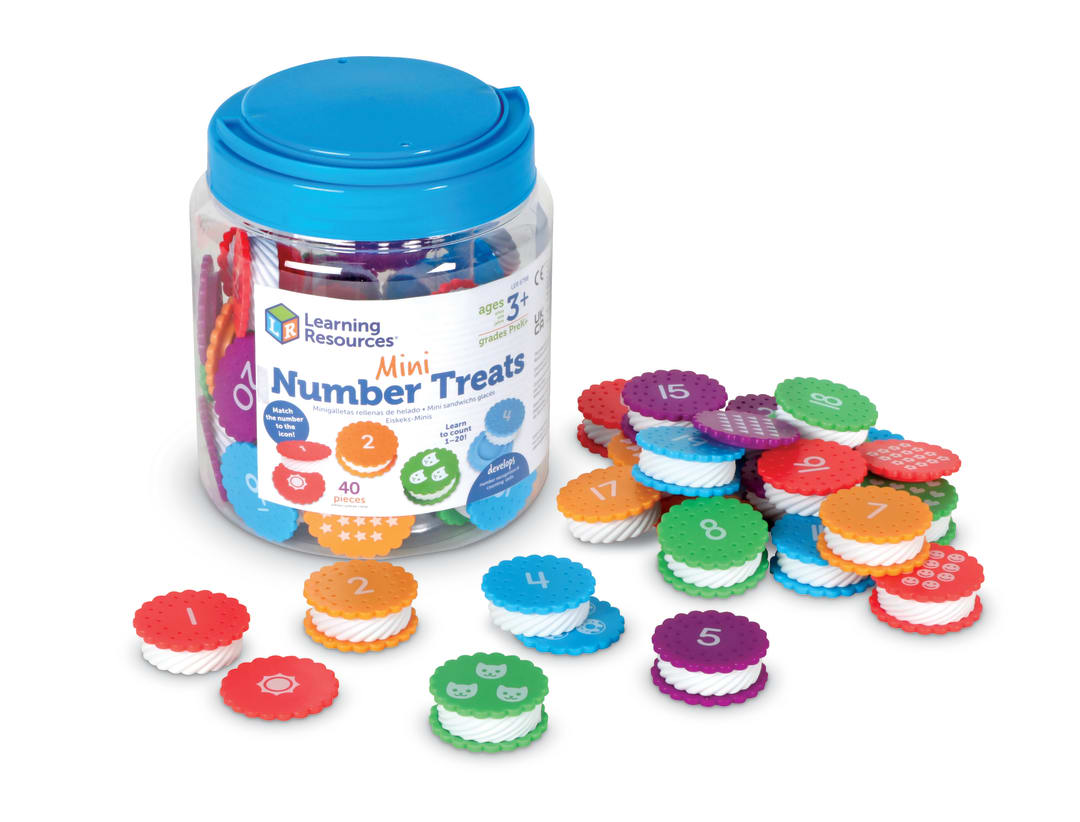 Mini Number Cookies