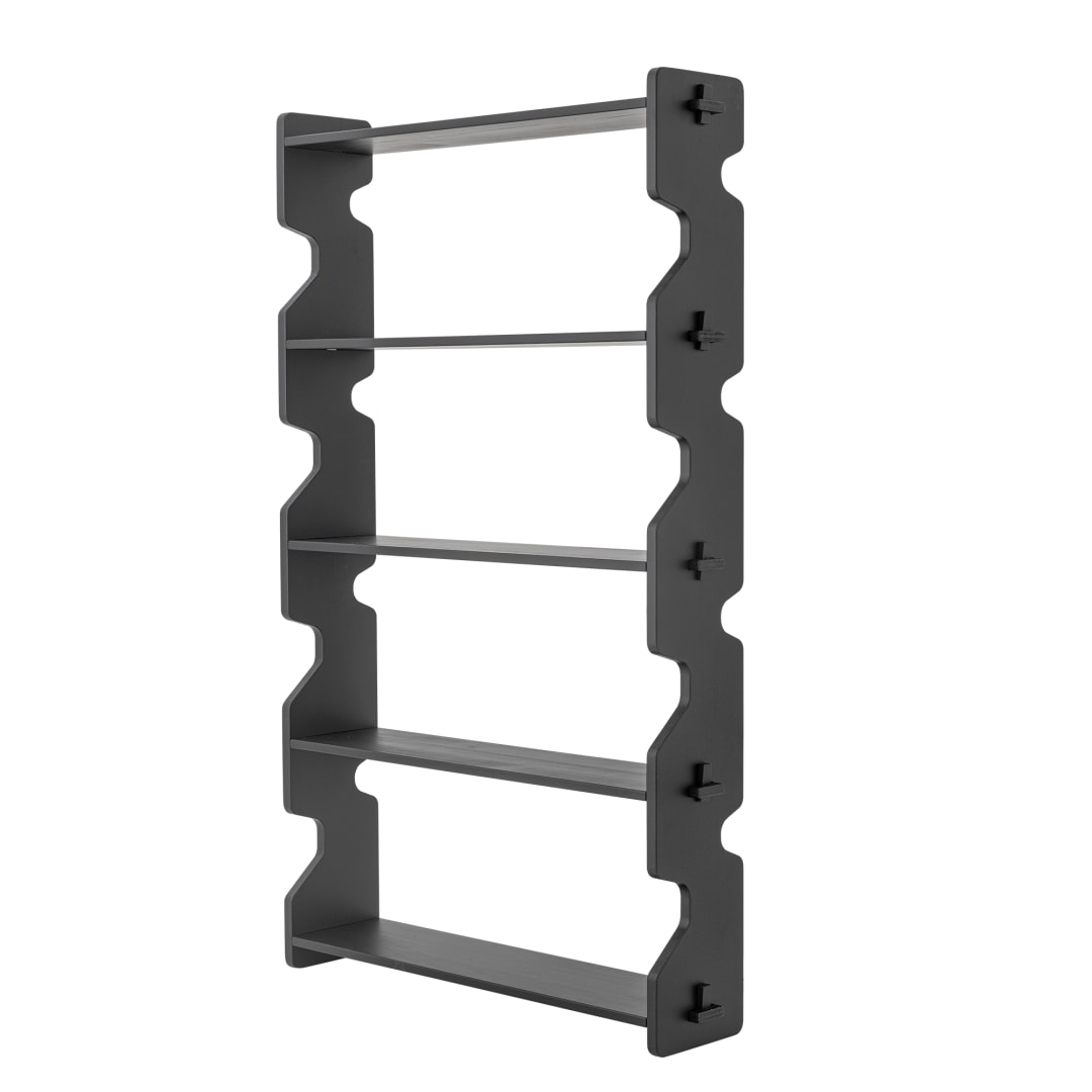 82062652 - Savoya Shelf, Black, Firwood STOCK: 66