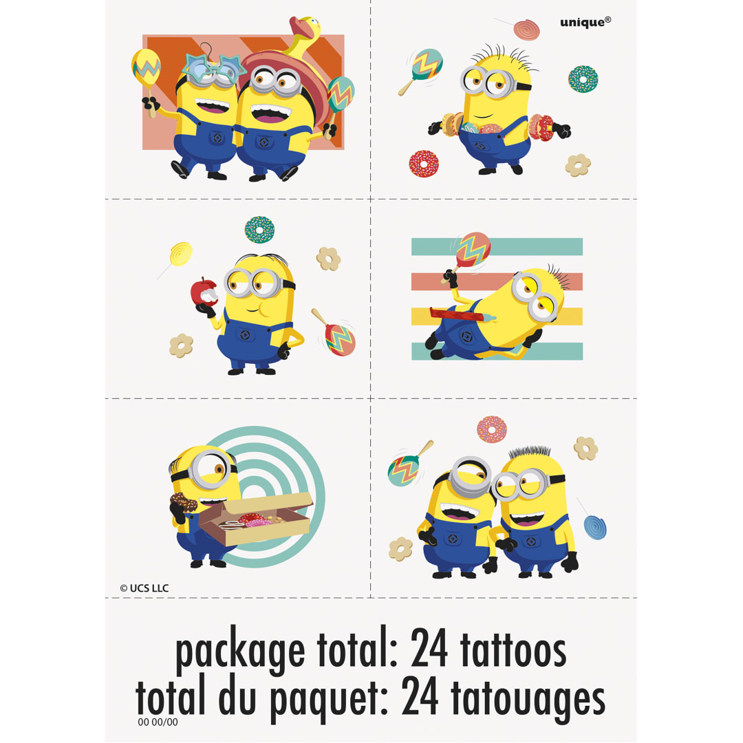 Despicable Me Tattoos, 24ct