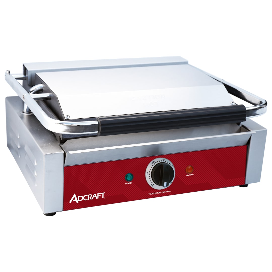 SG811EFBS - Panini Grille w/ Flat Plates, Single, 120V/1750W