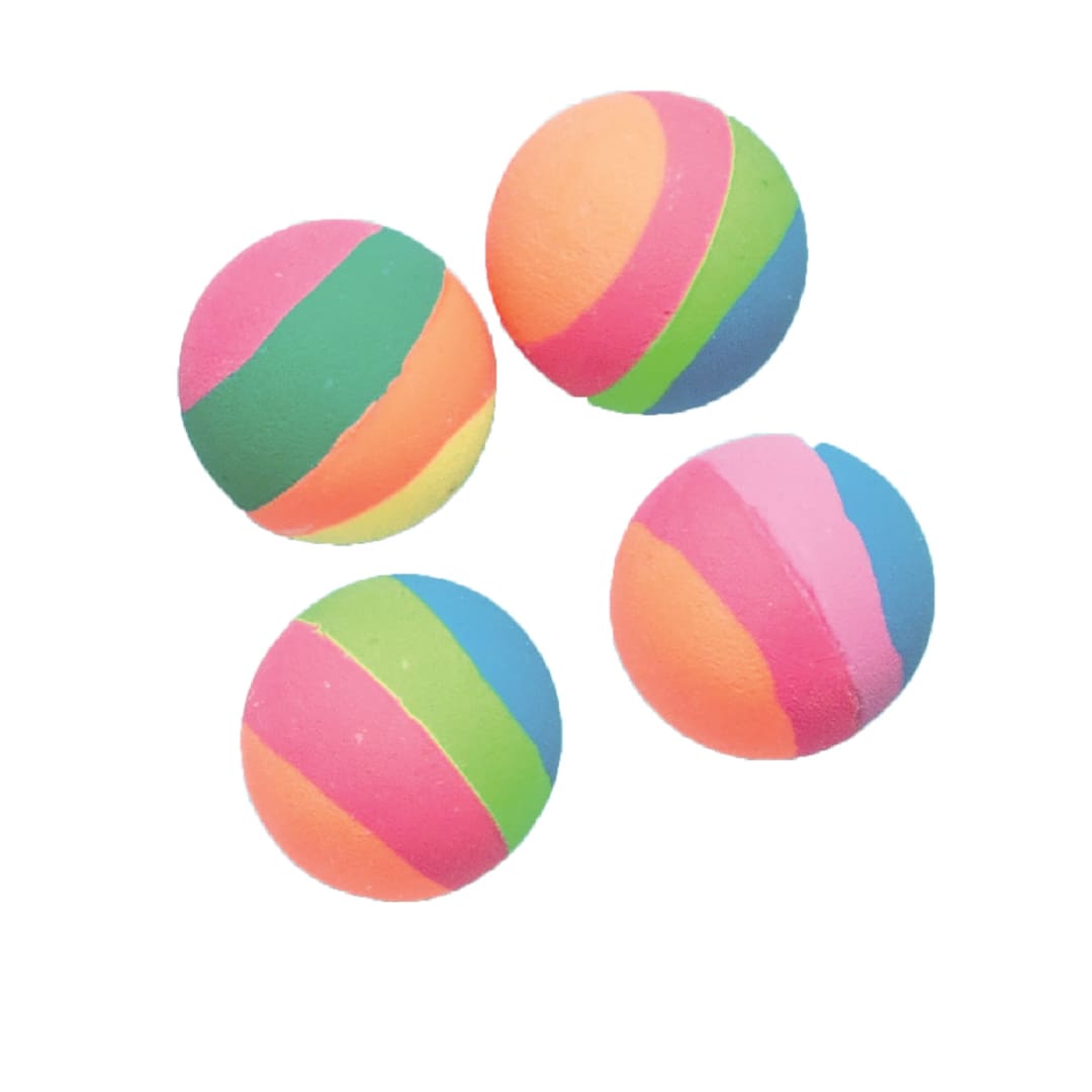 Pastel Stripe Bounce Ball Favors, 4ct