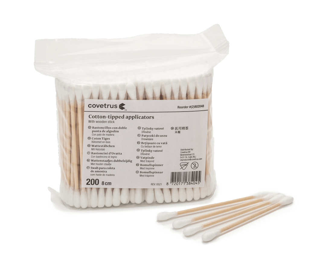 Covetrus Double Ended Cotton-Tipped Applicator, 8cm