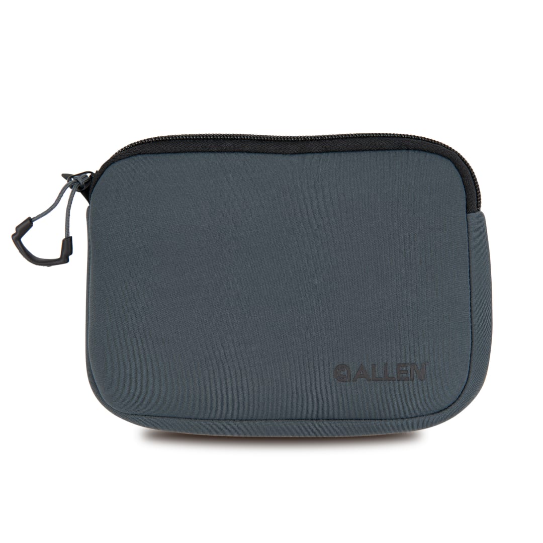 Allen Company Neoprene Pistol Pouch, Compact Handguns up to 7”, Charcoal