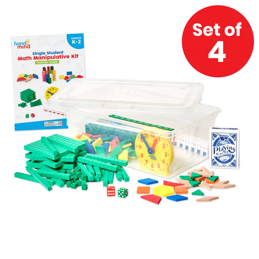 STUDENT MANIPULATIVE KIT, GR K-2 SET/4
