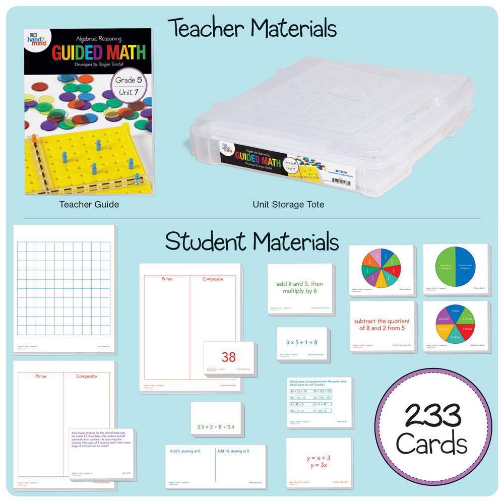GUIDED MATH KIT, ALGE REASONING G5U7