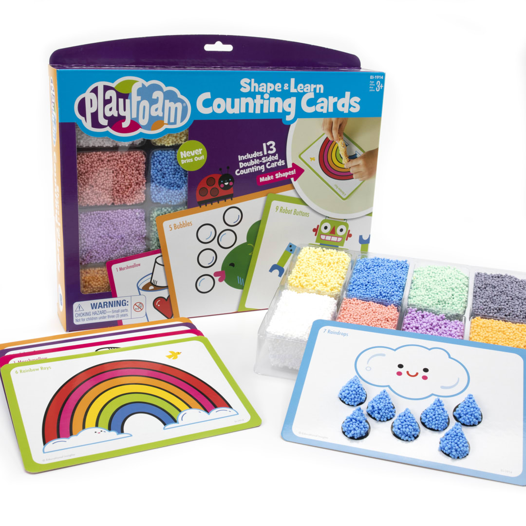 PLAYFOAM SHAPE & LEARN COUNTING SET
