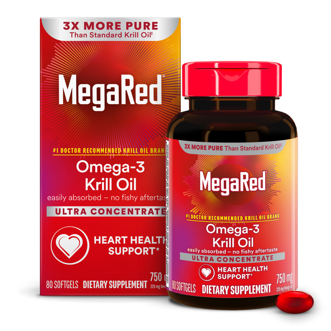 MEGARED® Omega-3 Krill Oil Ultra Concentrated 750mg PDQ 18/80 ct. - COSTCO, SAMS, BJS