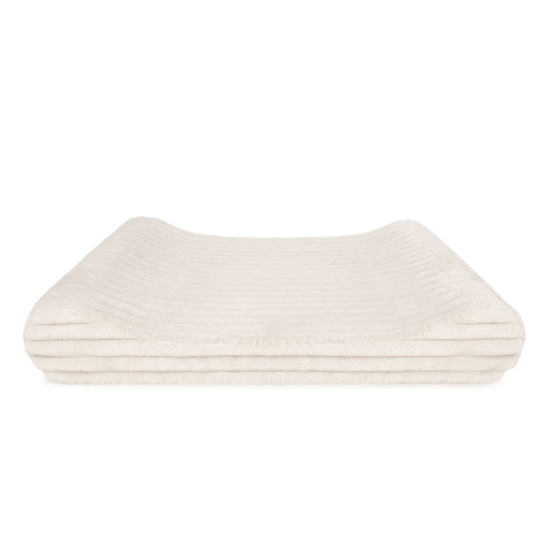FurHaven Recliner Orthopedic Foam Dog Bed, Washable Cover, Large, Ivory