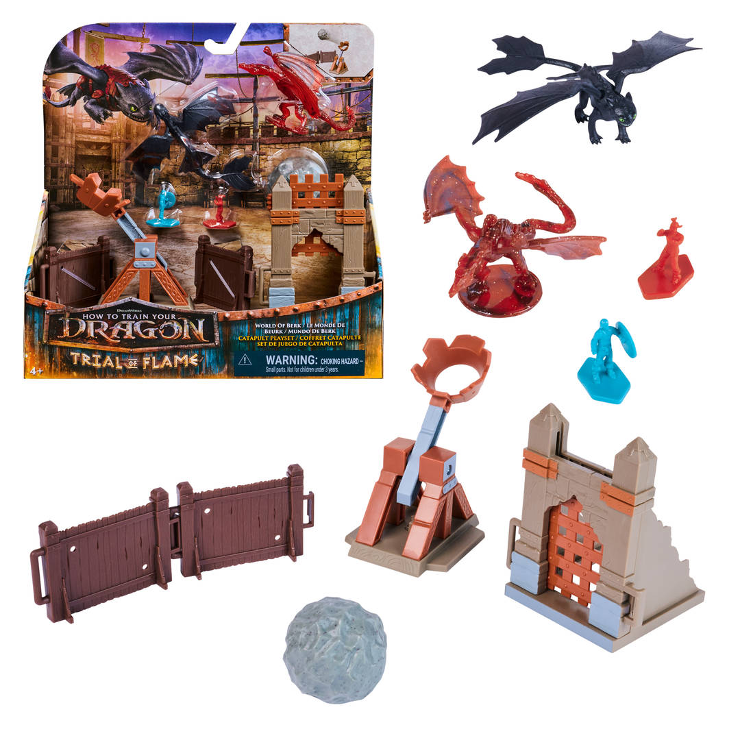 Dreamworks Dragons World of Berk Catapult Playset, Action Figures