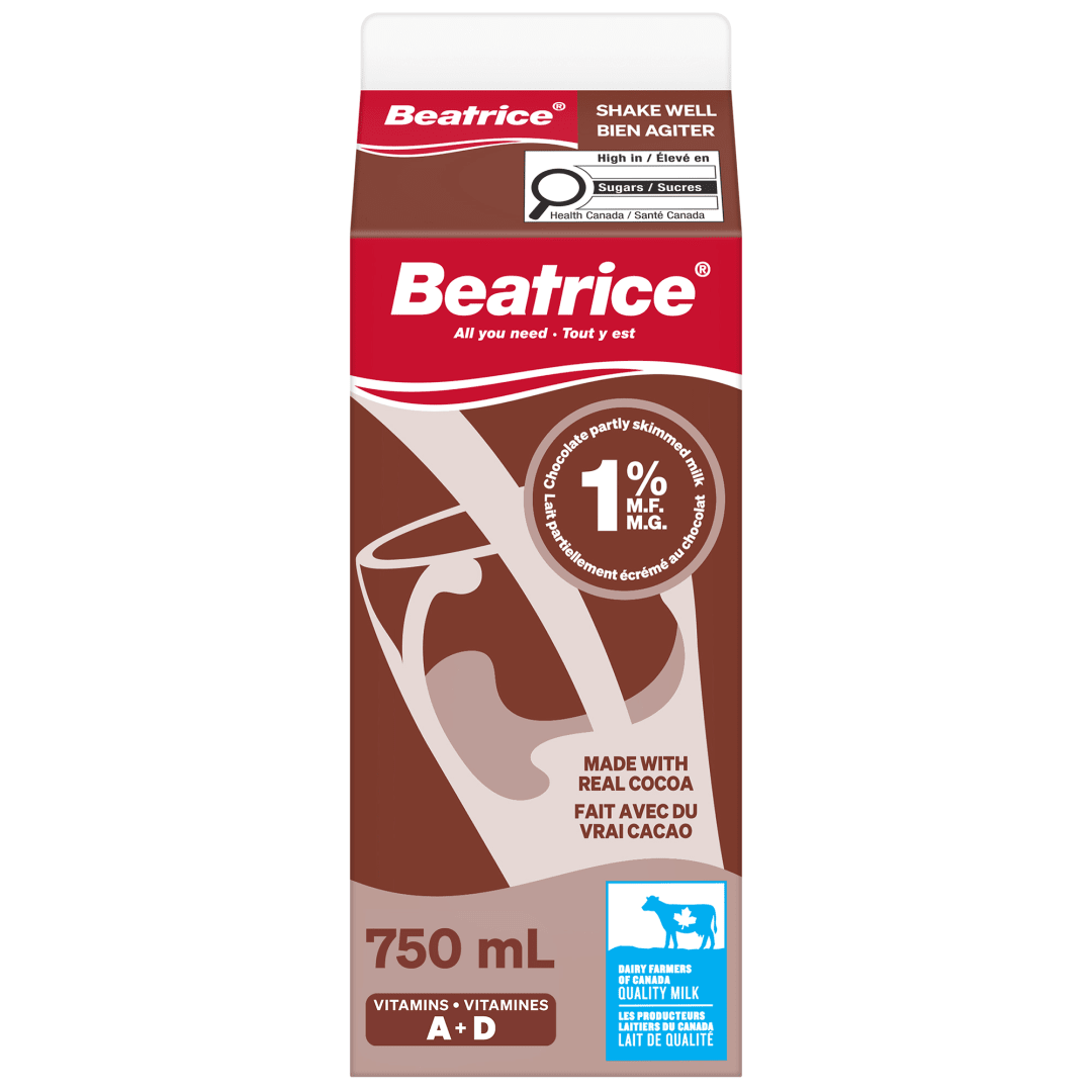 Beatrice Partly Skimmed Chocolate Milk 1%, 750mL