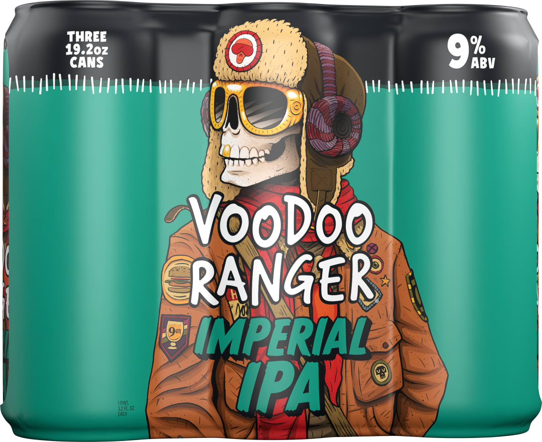 Voodoo Ranger Imperial IPA Beer, 3 Pack, 19.2 fl oz Cans