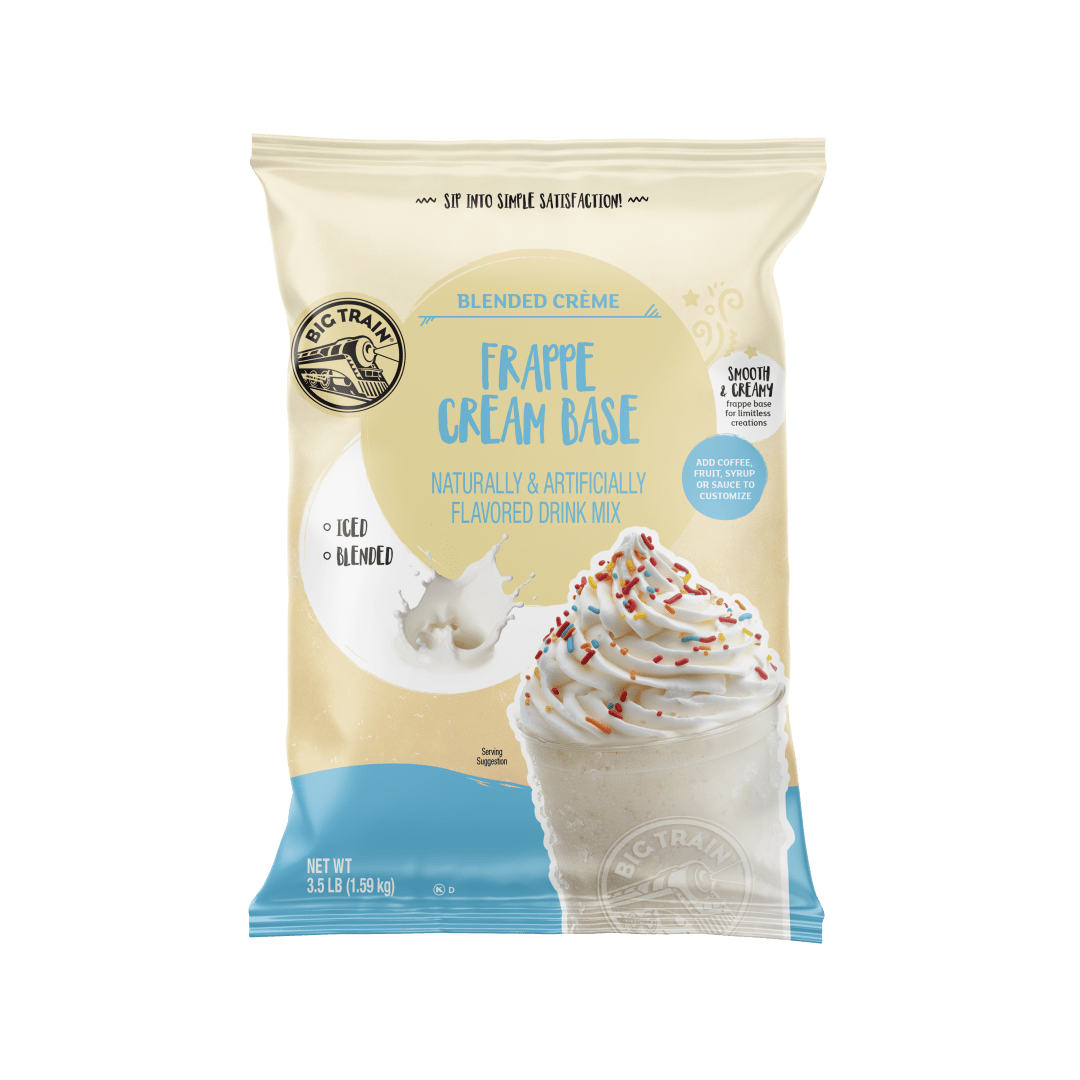 Big Train Neutral Frappe Base Blended Crème Drink Mix, 5 x 3.5 lb