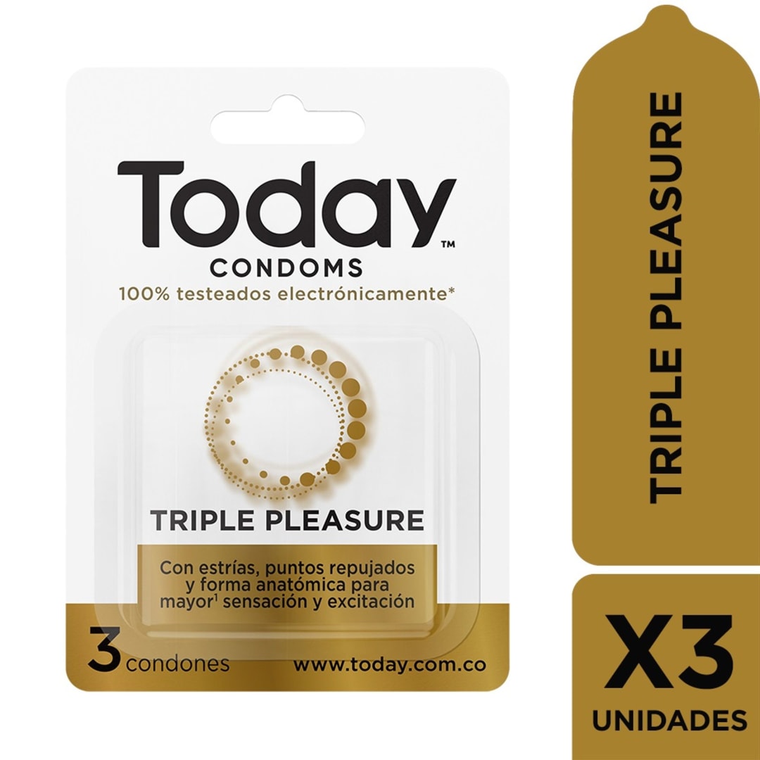 Today Condoms Triple Pleasure x3 und
