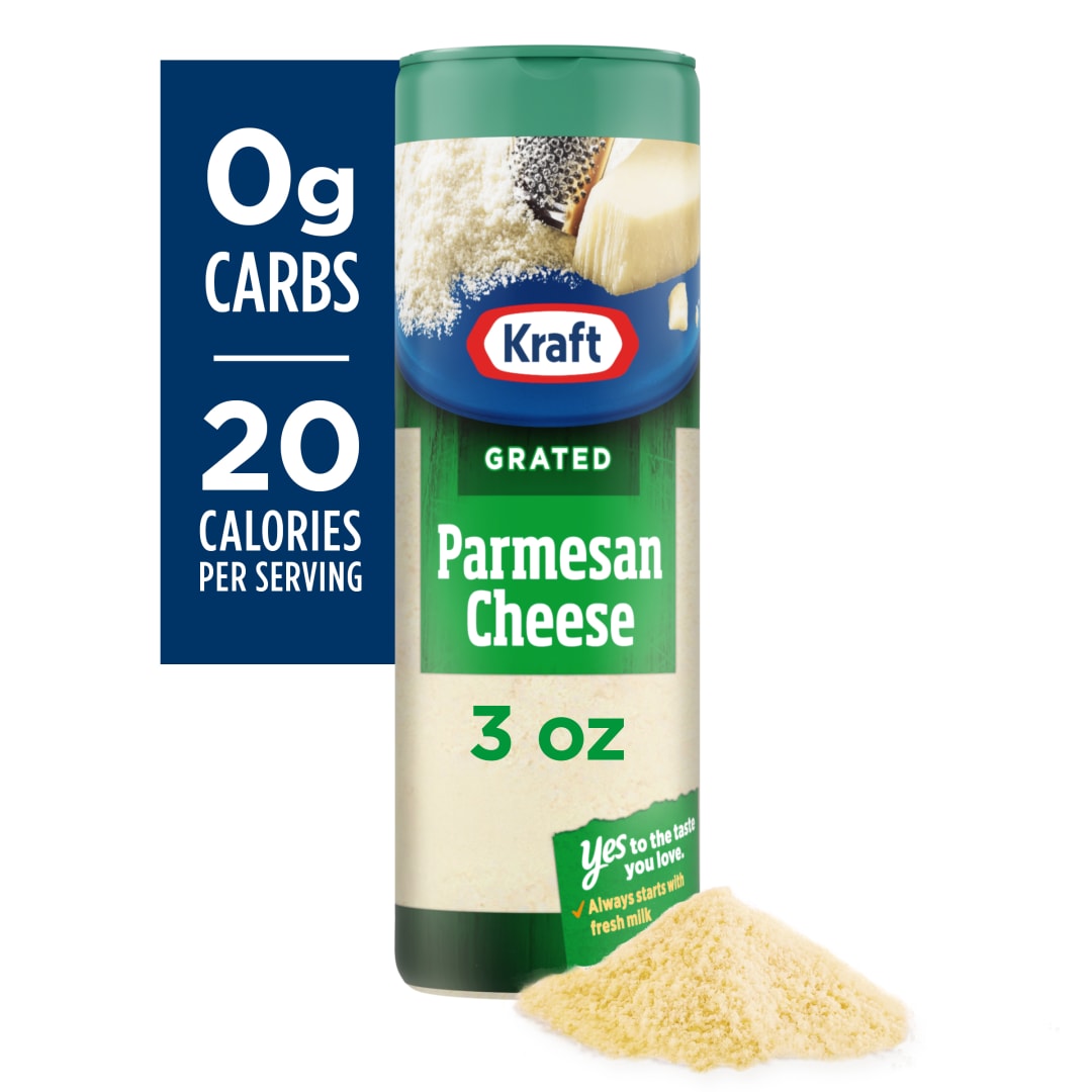 Kraft Natural Grated Parmesan Cheese Shaker, 3 oz Bottle