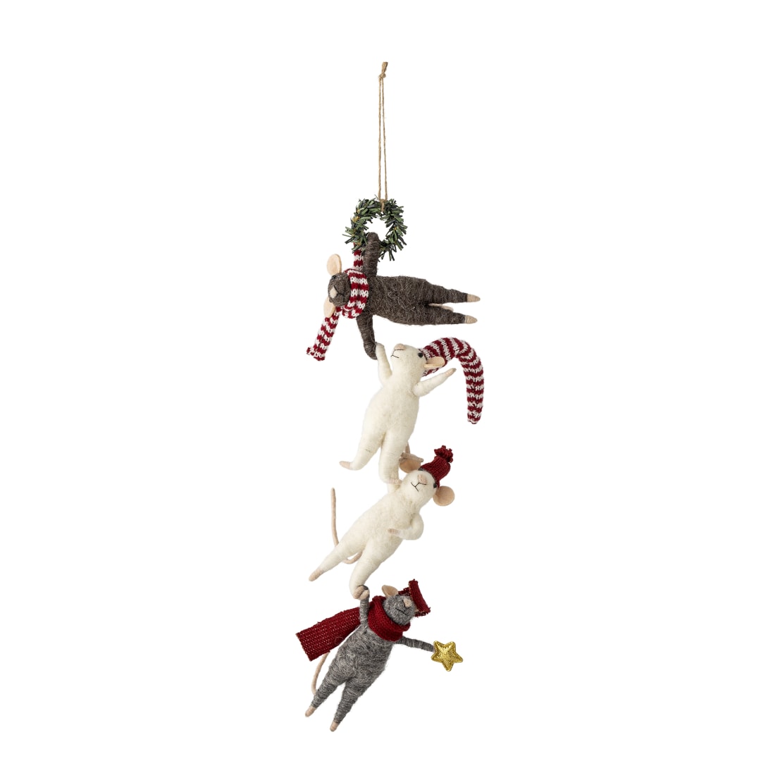 82072952 - Peo Ornament, White, Wool STOCK: 300