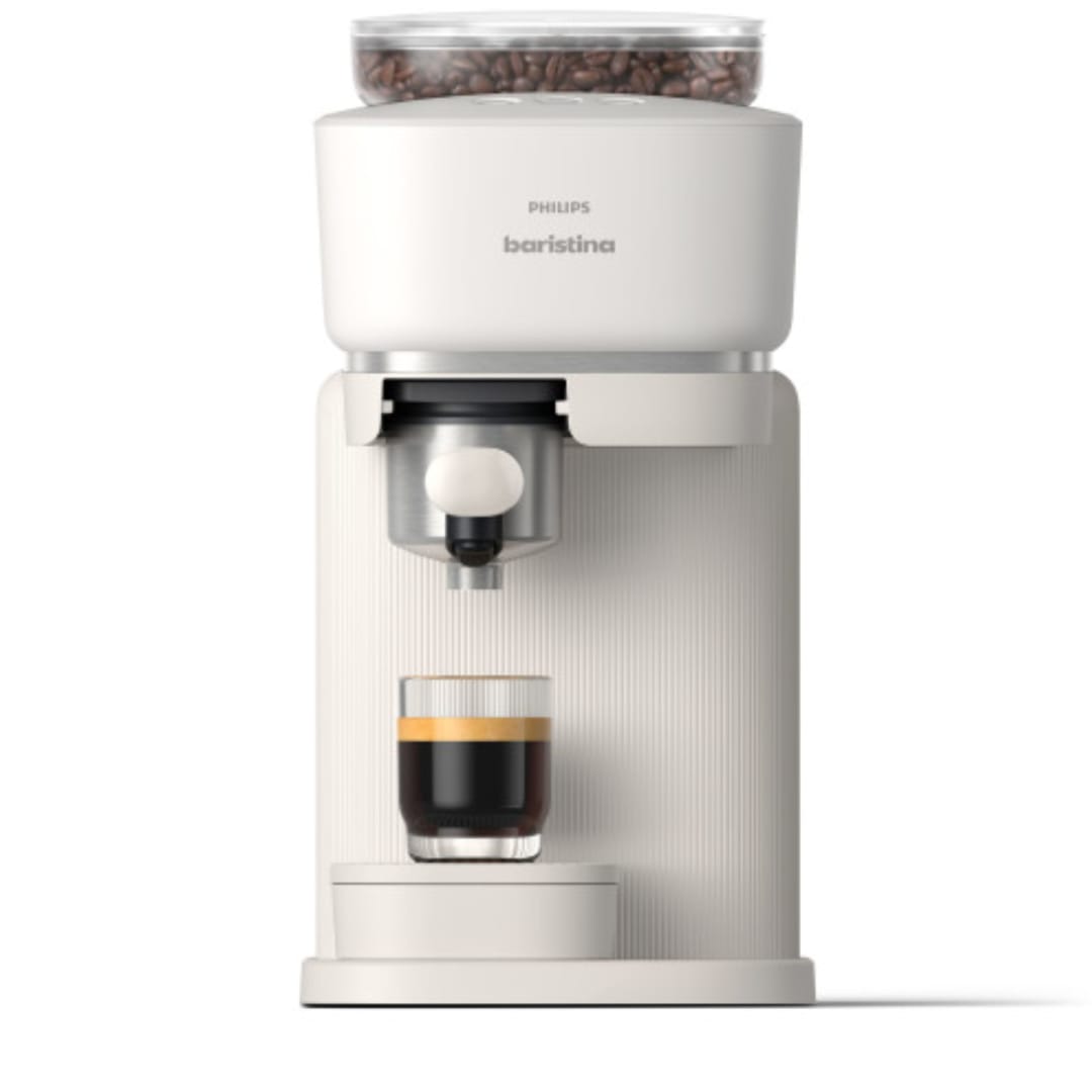 Philips Baristina Automatic Espresso Machine, Milky White, Customizable