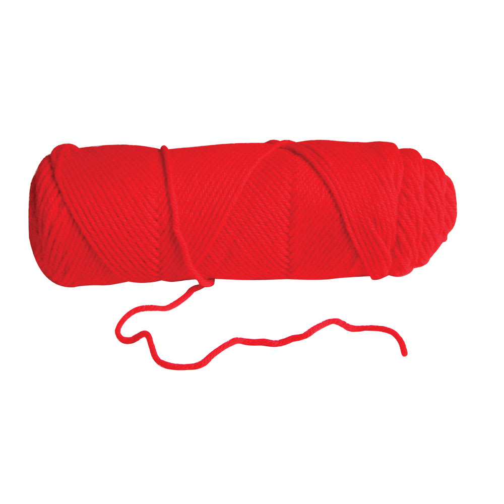 Red Yarn, Acrylic, 3 OZ, Pack of 3