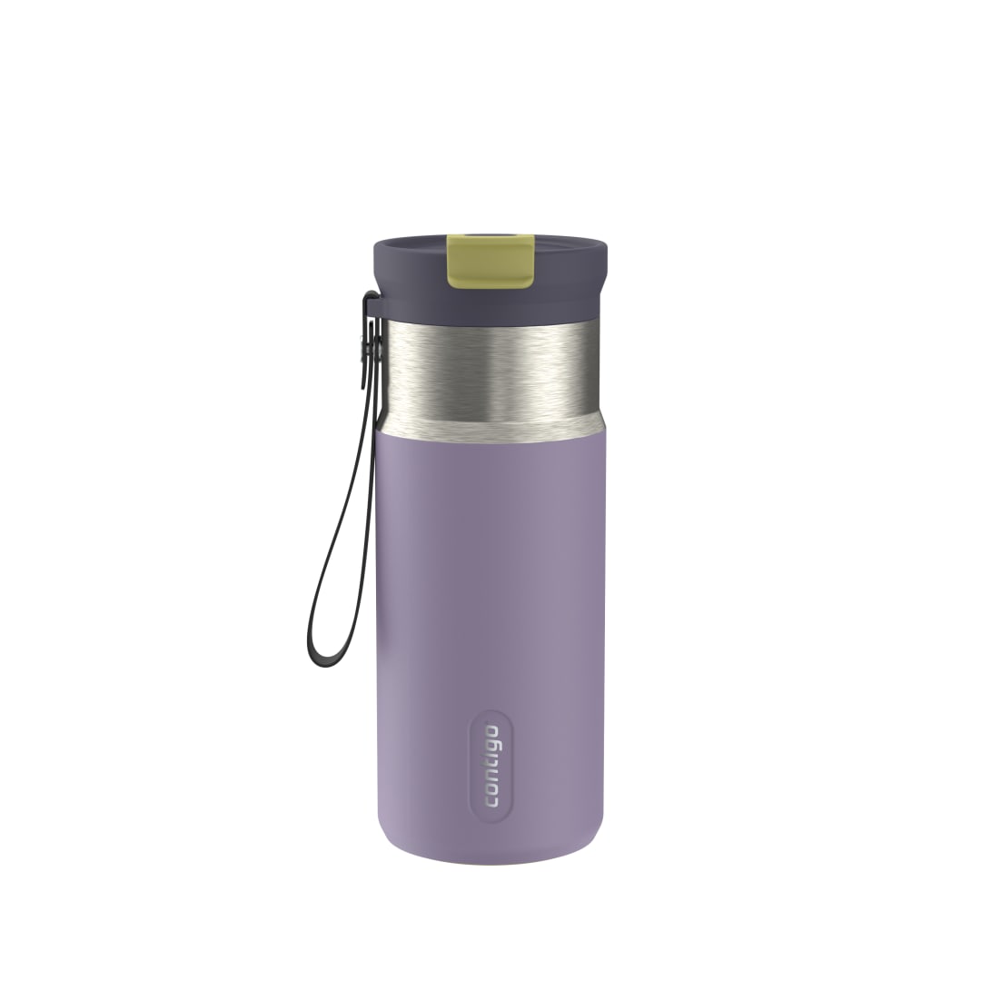 Contigo DualSip 16 oz Compact Leakproof Insulated Water Bottle with 2-Way Lid