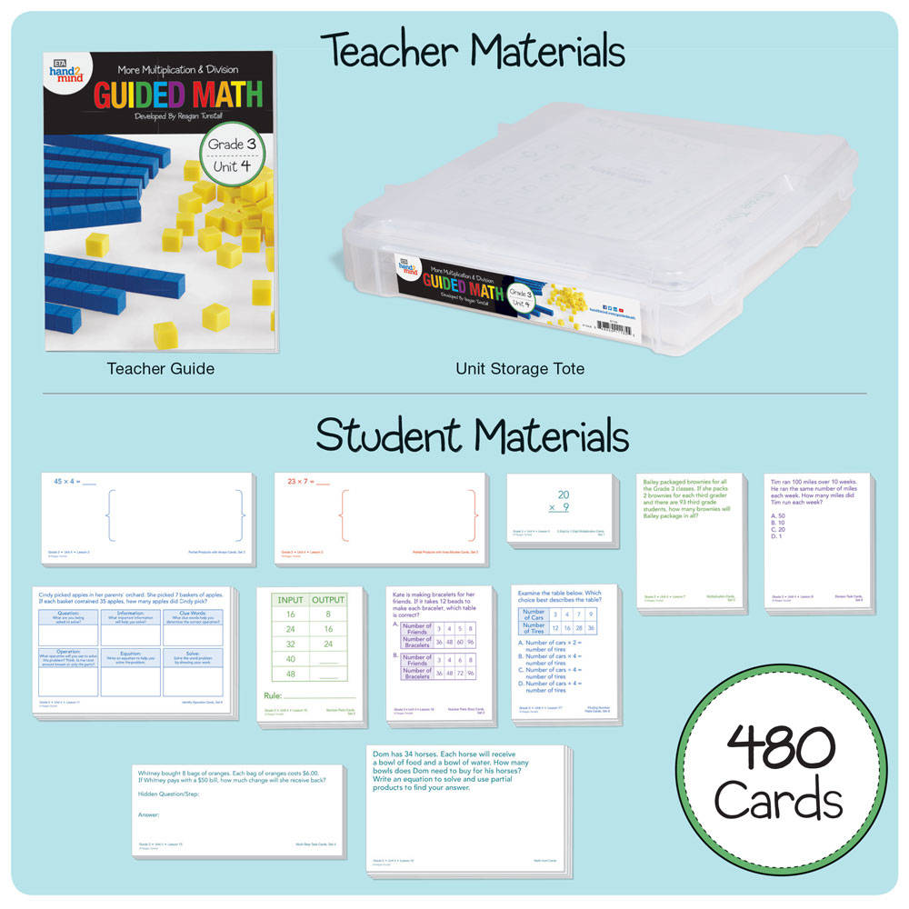 GUIDED MATH KIT, MORE M AND D G3U4