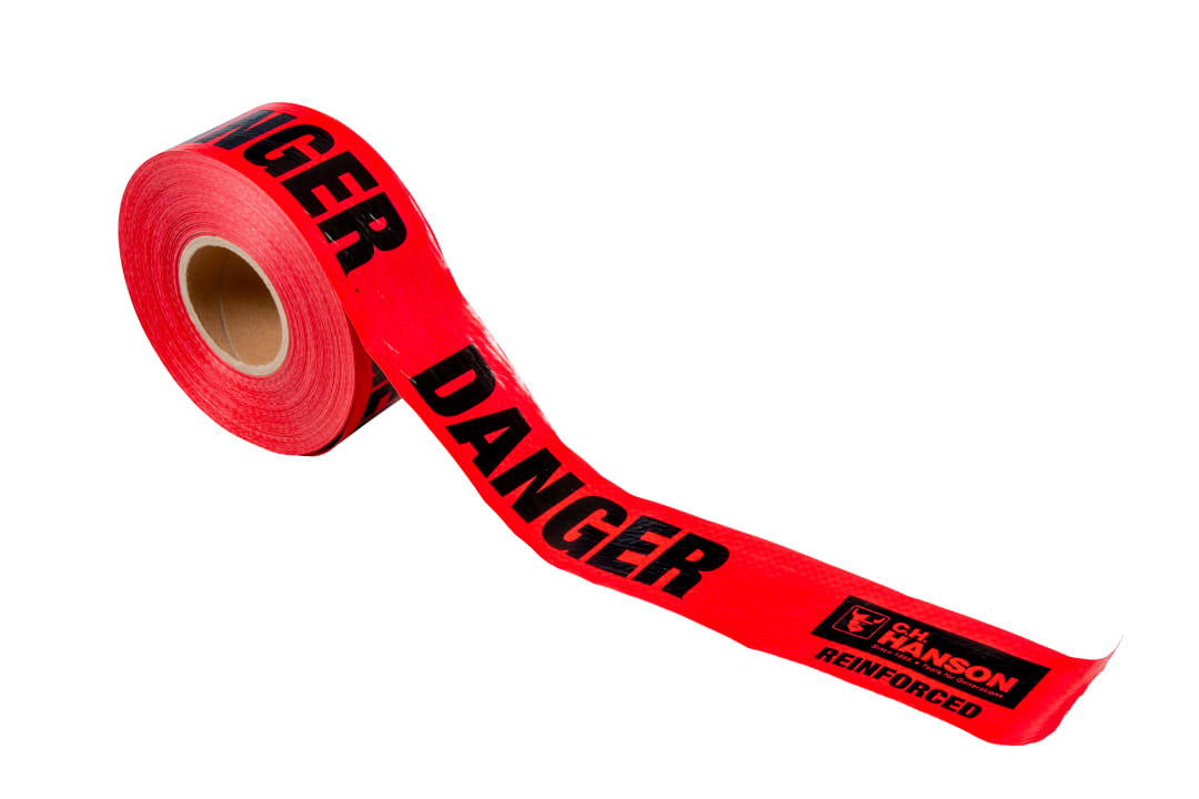 Barricade Tape-DANGER 500'x3"x5Mil Reinforced