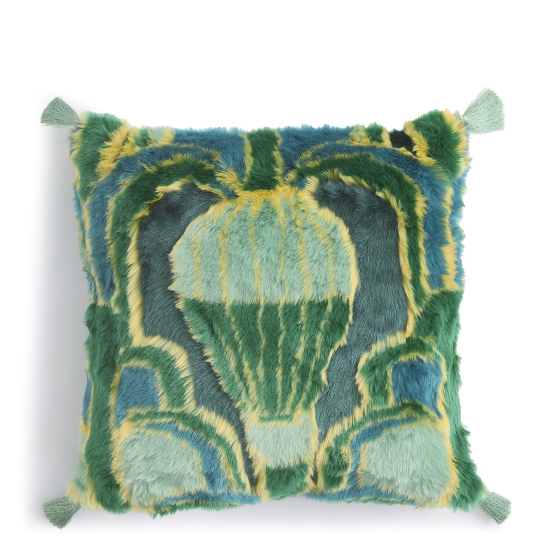 51955 Faux Fur Throw Pillow