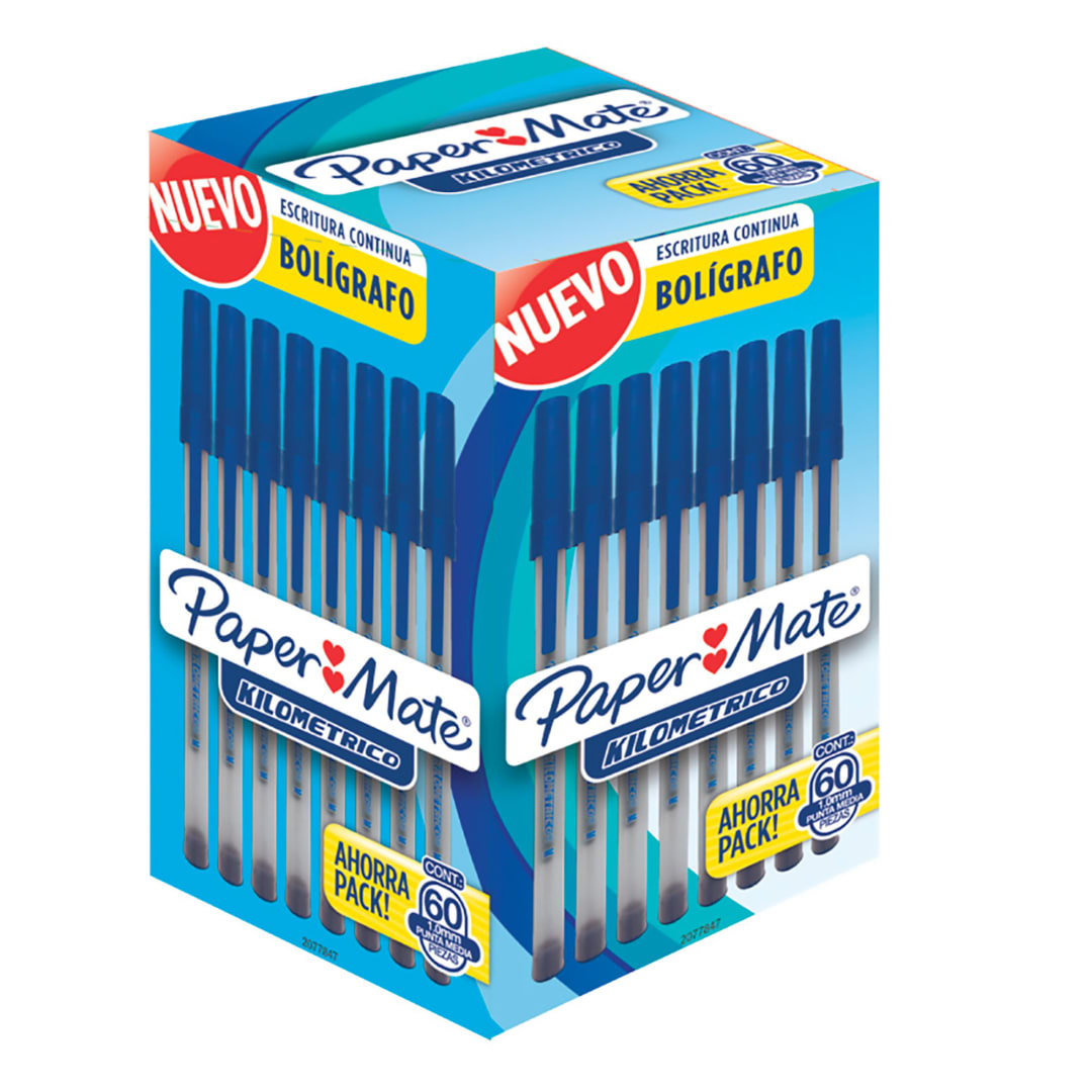 PM WB BALLPOINT 60CT BLUE BOX