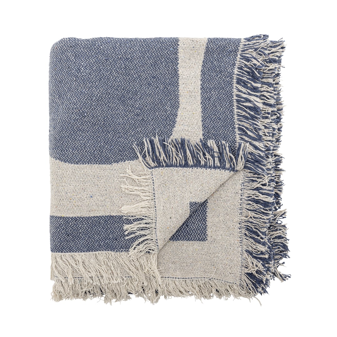 82062937 - Ethan Throw, Blue, Recycled Cotton STOCK: 300
