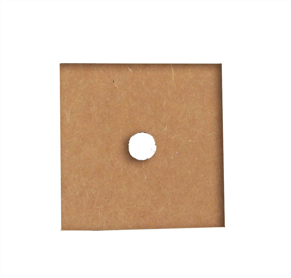 CARDBOARDD,2X2" W/CENTER 8MMHOLE PK/54