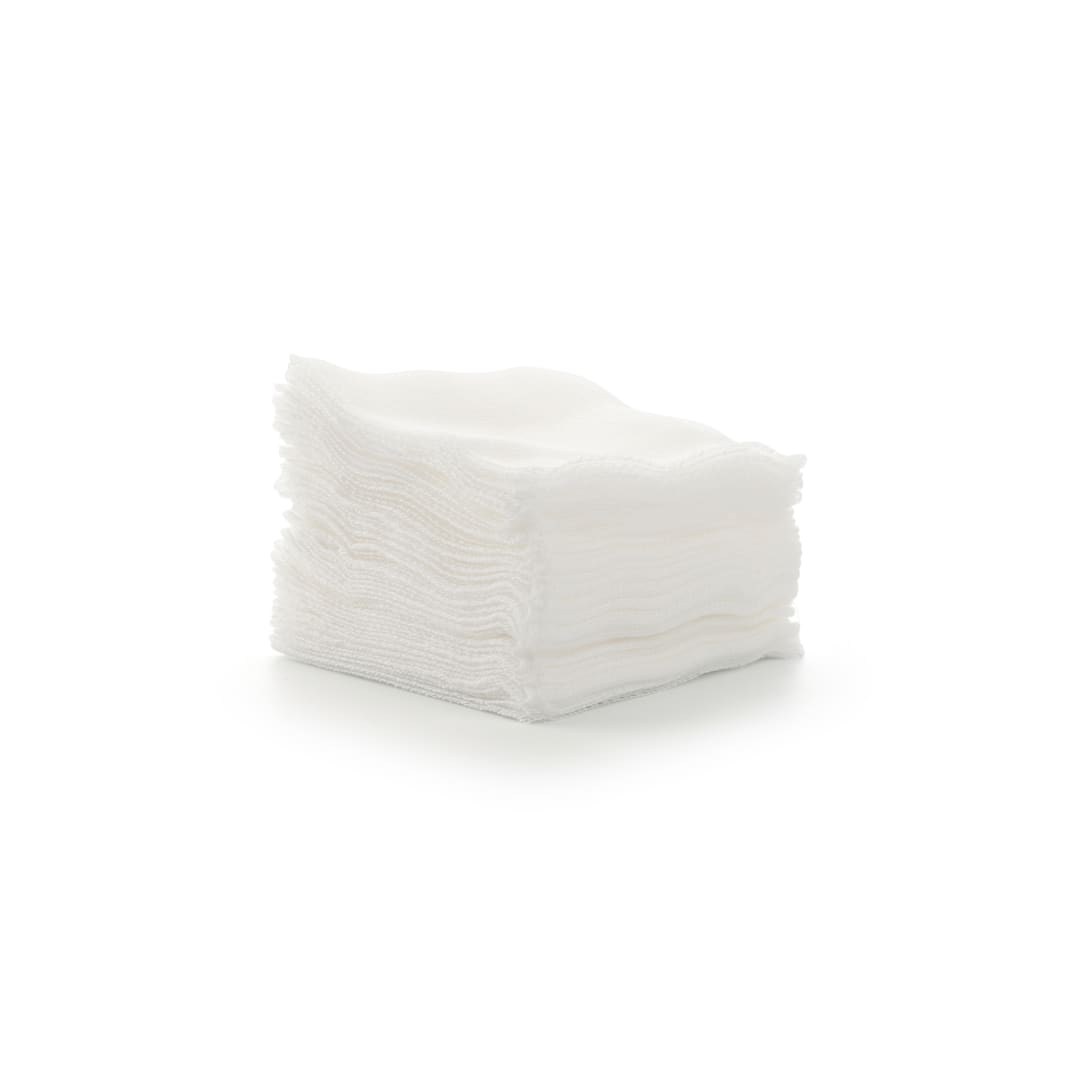 KRUUSE Woven Gauze Swabs, White, 7.5 x 7.5cm