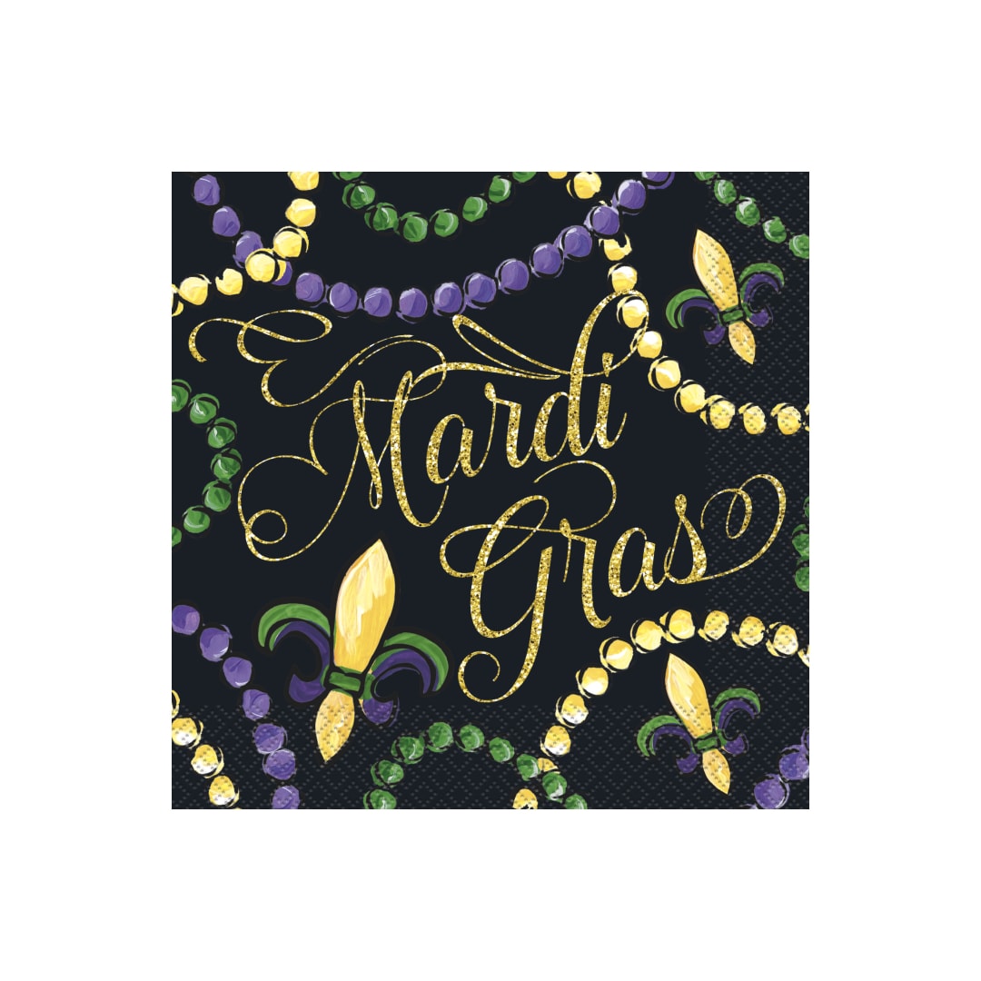 Mardi Gras Luncheon Napkins, 16ct