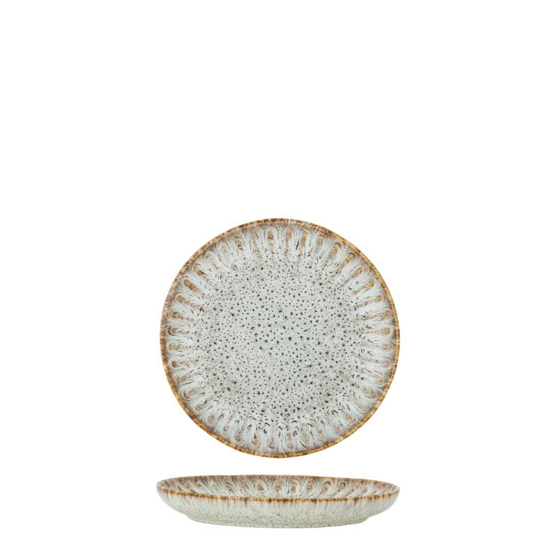 82068694 - Fleur Plate, Nature, Stoneware STOCK: 300