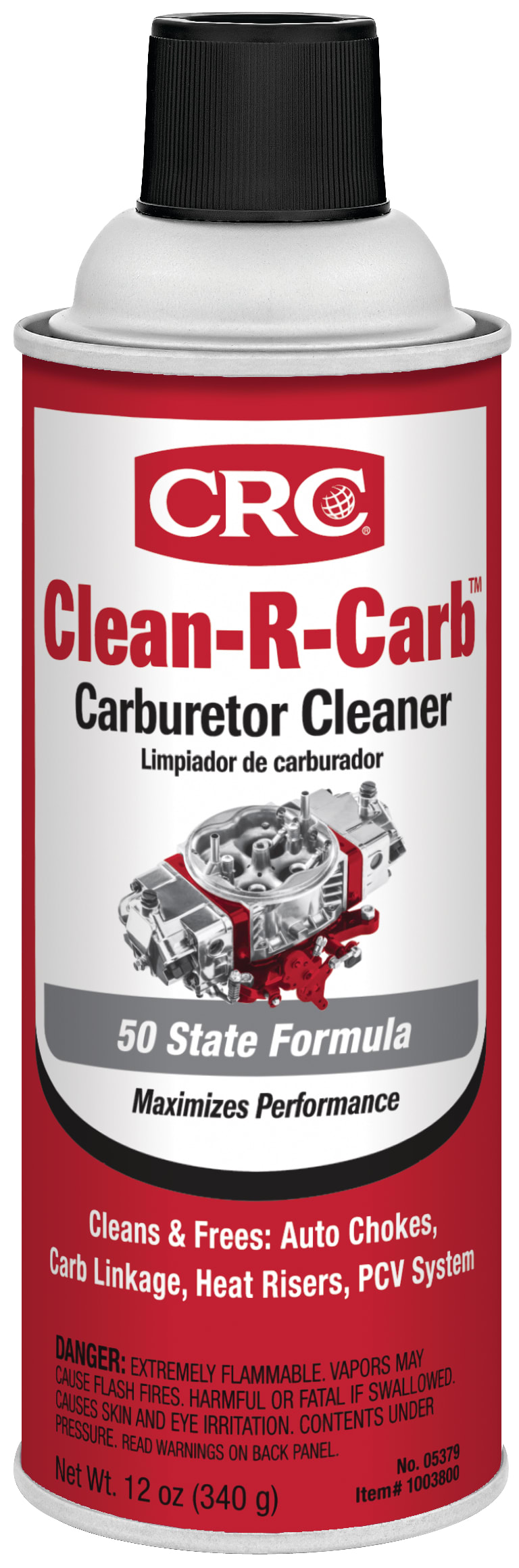 CRC Clean-R-Carb Carburetor Cleaner 50 State 1X12OZ