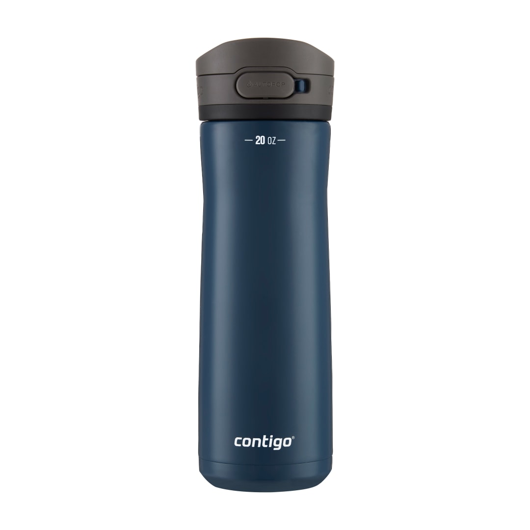 Contigo® Botella de Agua Jackson Chill 2.0, de Acero Inoxidable, con Tapa AUTOPOP, 590 ml, Azul Gloss