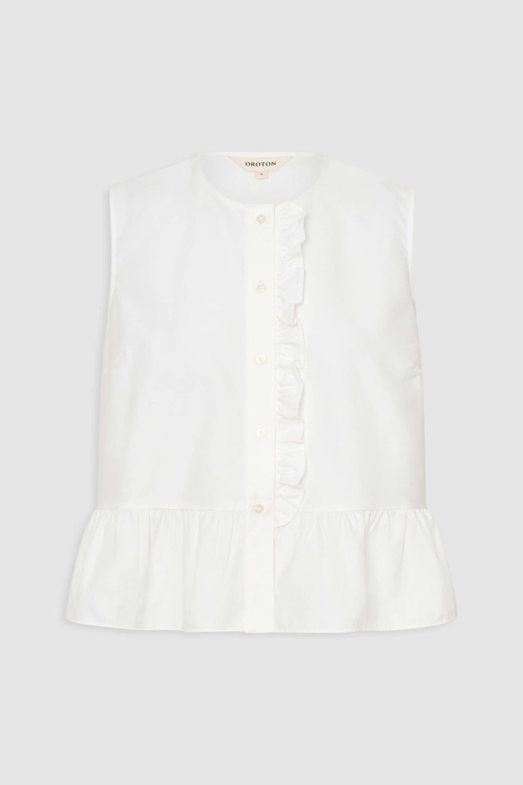 Oxford Peplum Top