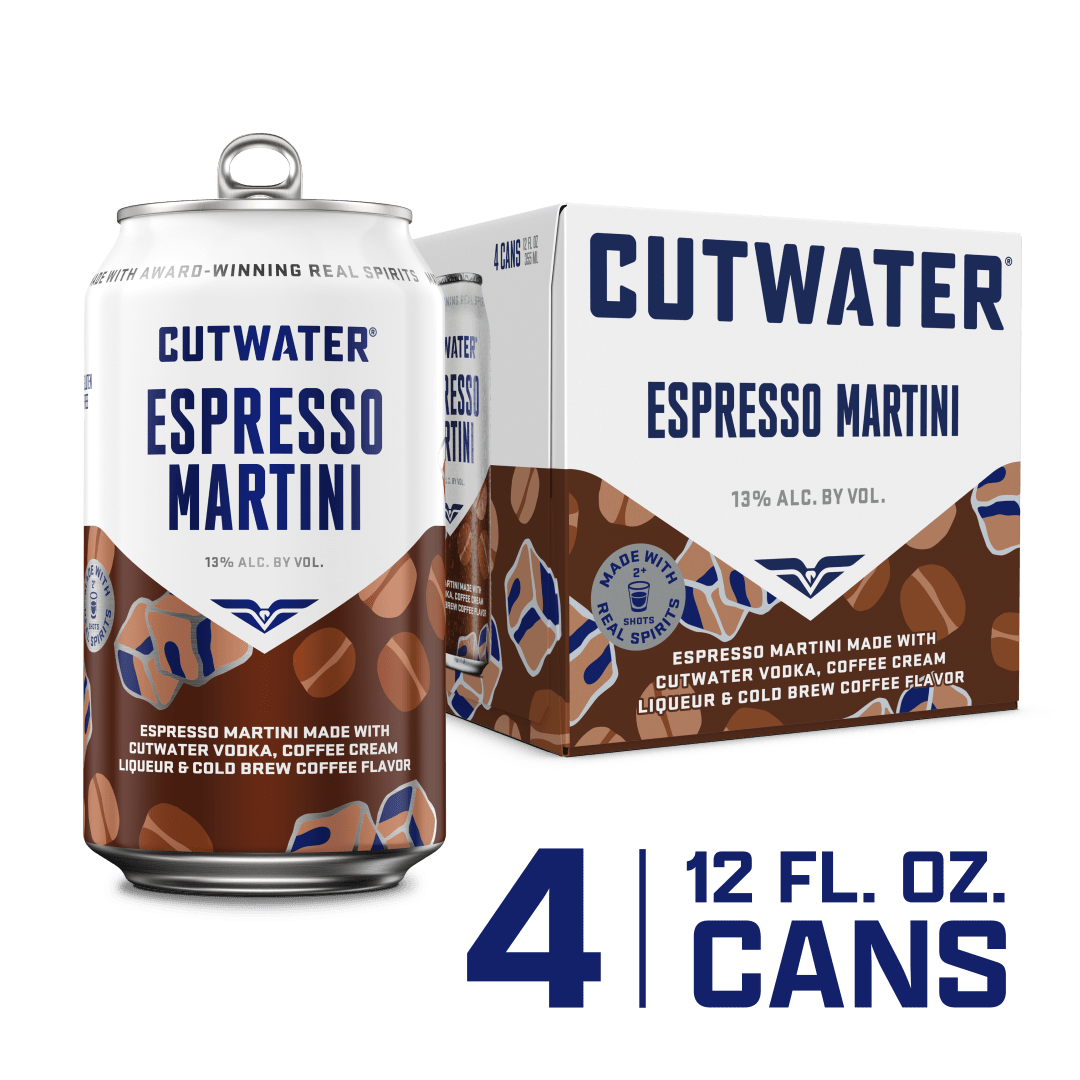 Cutwater Espresso Martini 4 Pack, 12 fl oz Cans