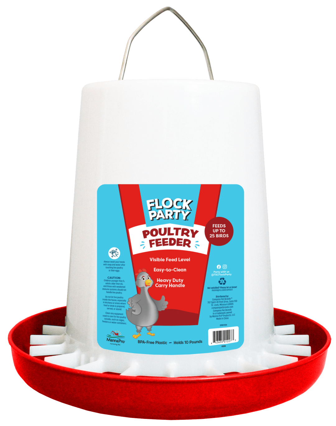 Flock Party Hanging Feeder, 10 lb