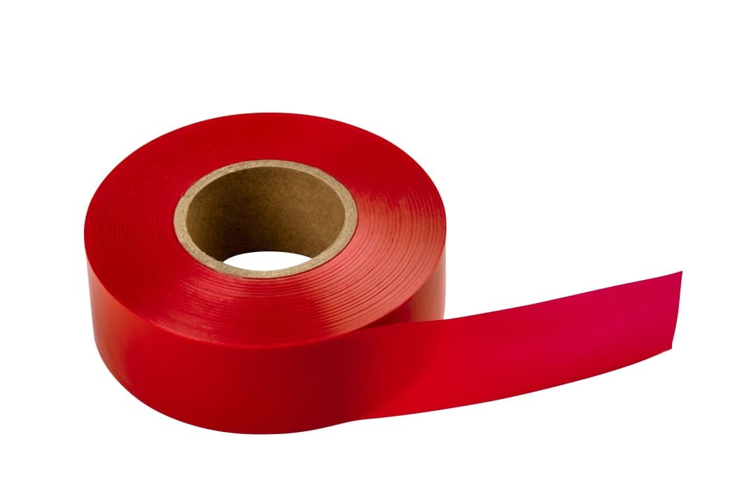 Flag Tape-300'x1-3/16"x2Mil Red