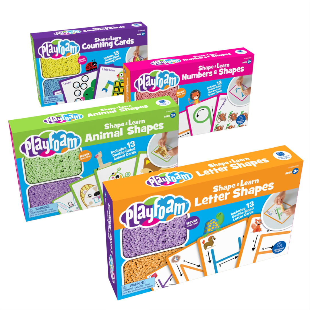 PLAYFOAM® SHAPE AND LEARN 4-PACK
