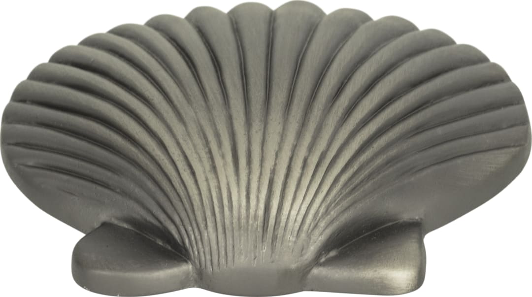 Clamshell Knob 2 Inch Pewter