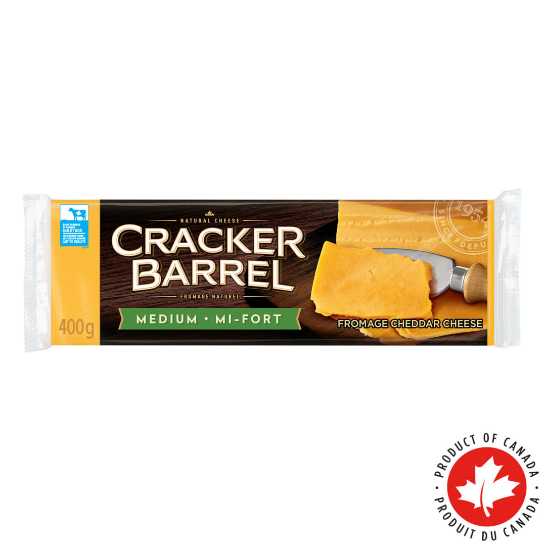 Cracker Barrel Medium Cheddar Cheese, 400g