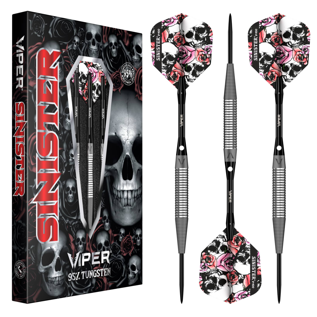 Viper Sinister Tungsten Steel Tip Dart Set - Shark Cut - 22 Grams