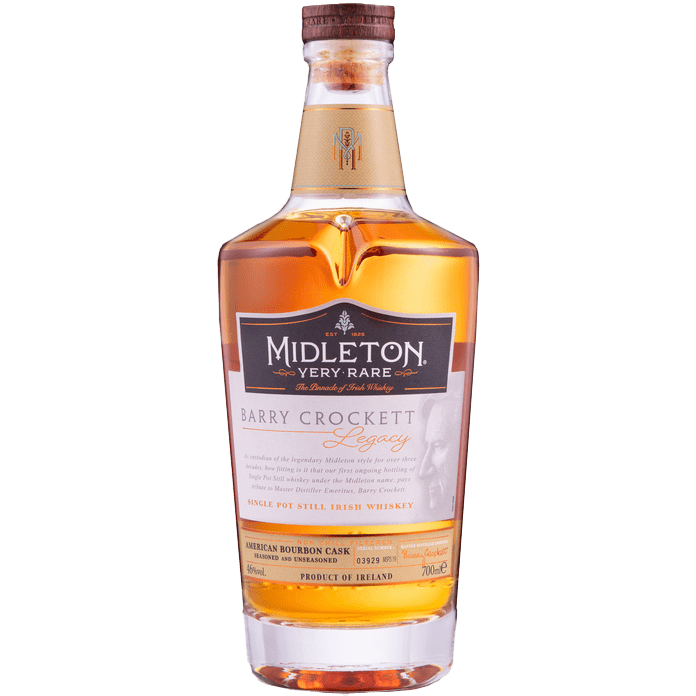 Midleton Barry Crockett Legacy Single Pot Still Irish Whiskey, 700 ml Bottle, 92 Proof