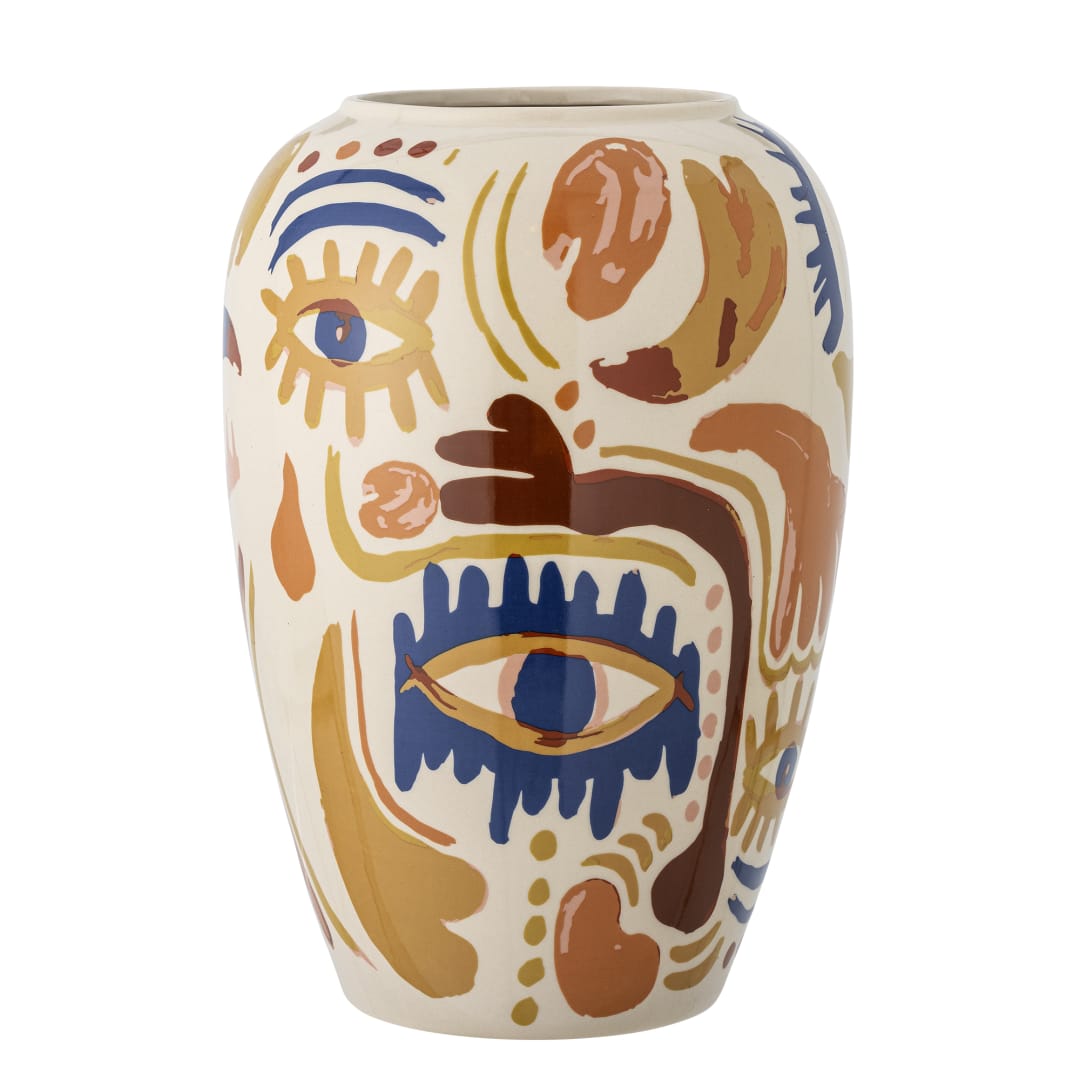 82062440 - Horus Vase, Multi, Stoneware STOCK: 300