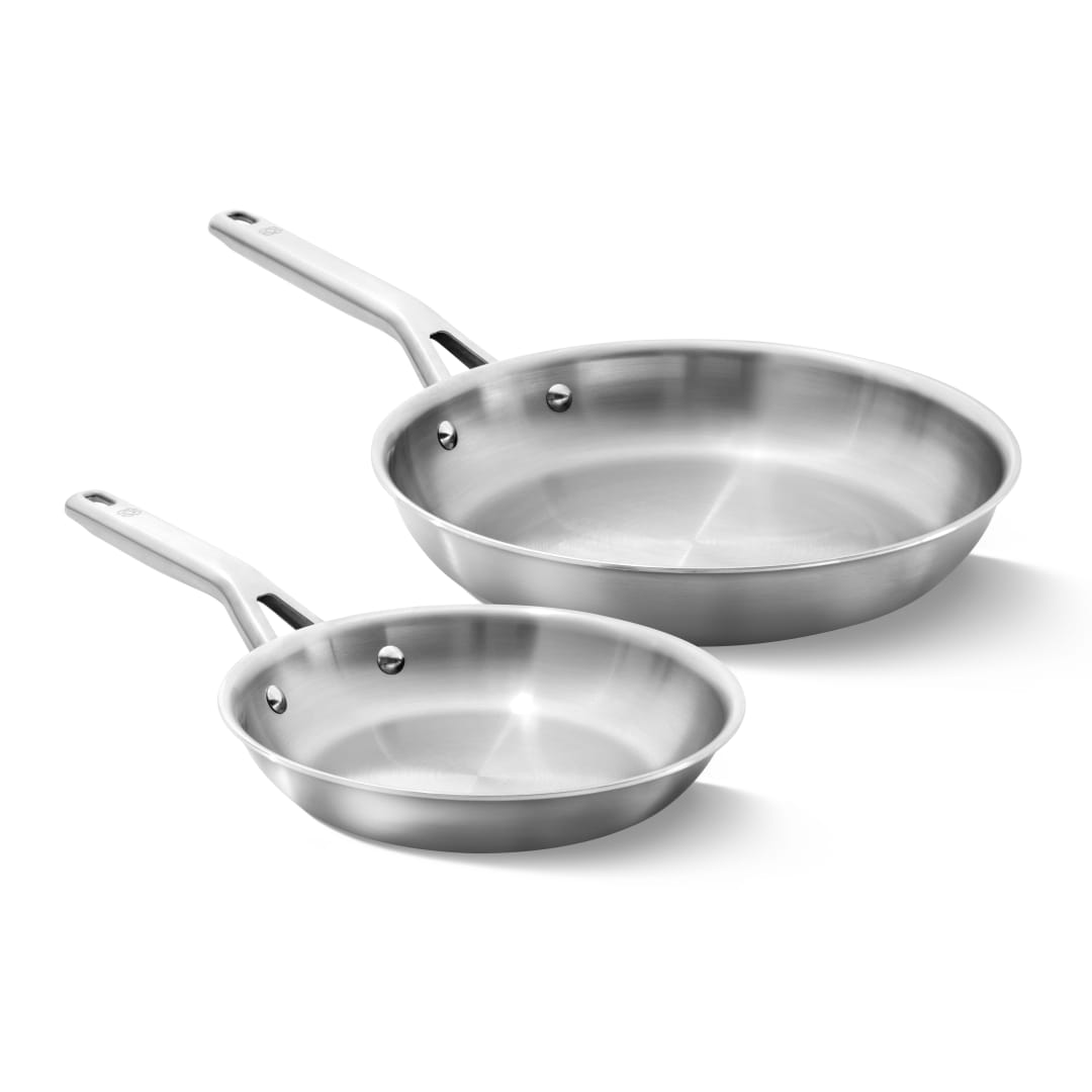 Calphalon Stainless Steel 8-Inch and 10-Inch Fry Pan Set