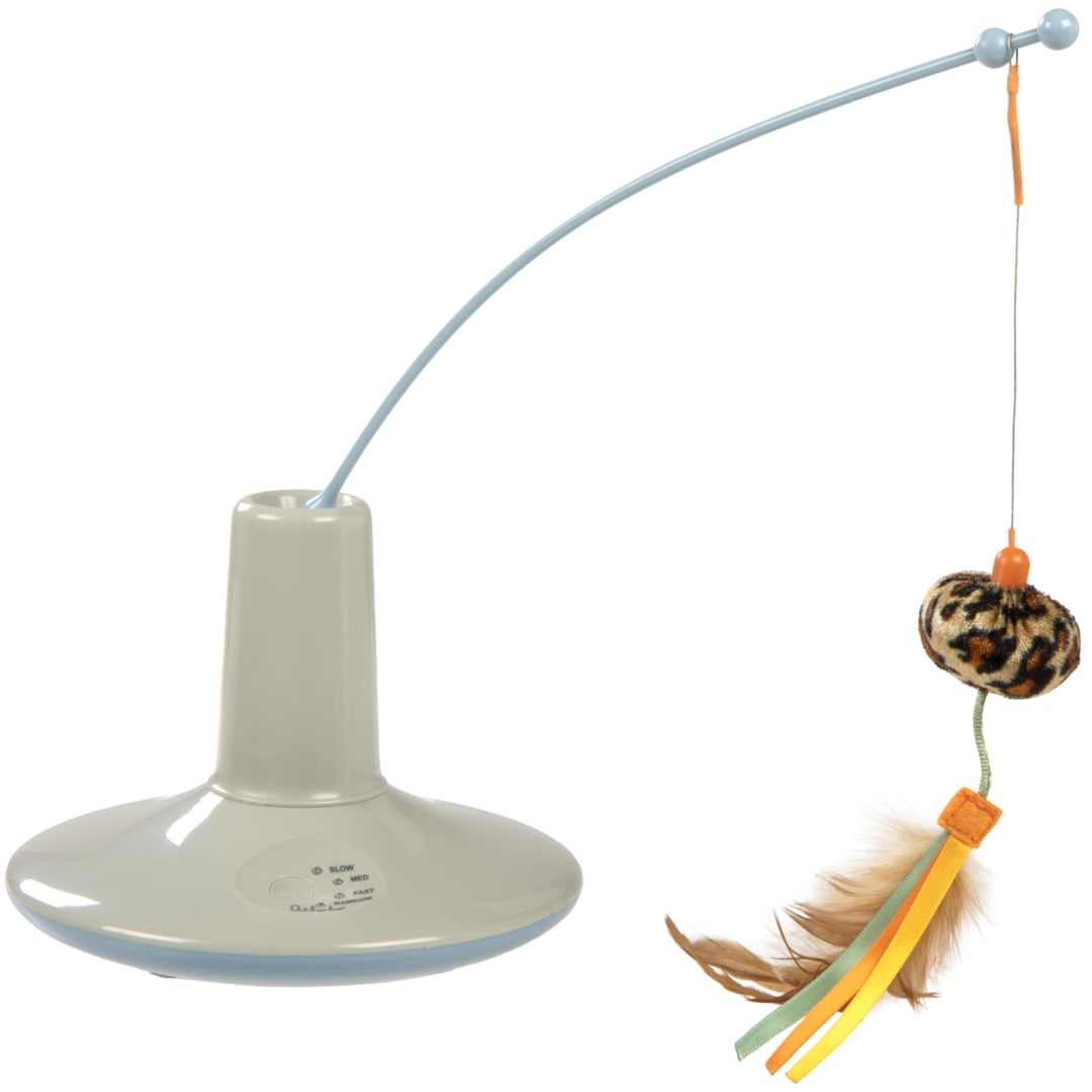 Instincts by Petlinks Wild Wand Electronic Motion Teaser Wand Cat Toy, Battery Powered