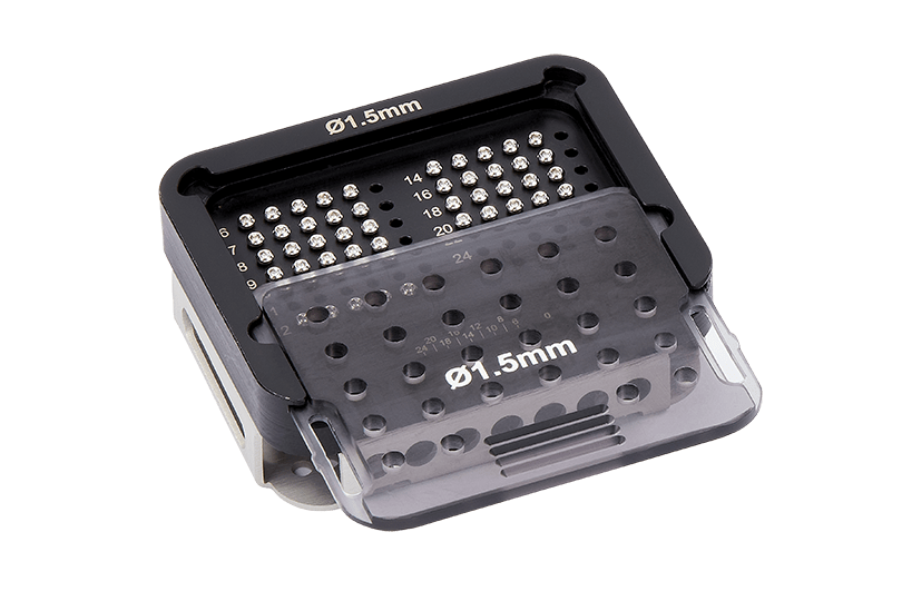 Vi Combined Screw Caddy with Star Drive Locking & Cortical Screws in Modular Plating Box, 2.7mm